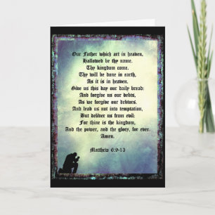Das Gebet des Herrn Karte