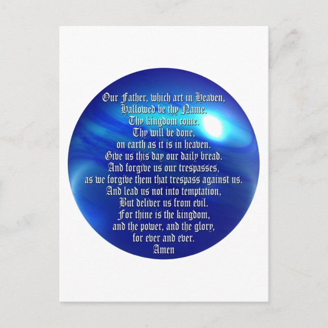 Das Gebet des Herrn Postkarte (Vorderseite)