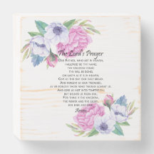 Das Gebet des Herrn rosa Blüte, von Matthew 6:9-13