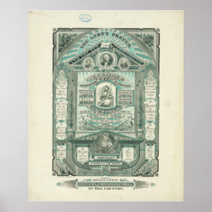 Das Gebet des Herrn und die zehn Gebote Poster