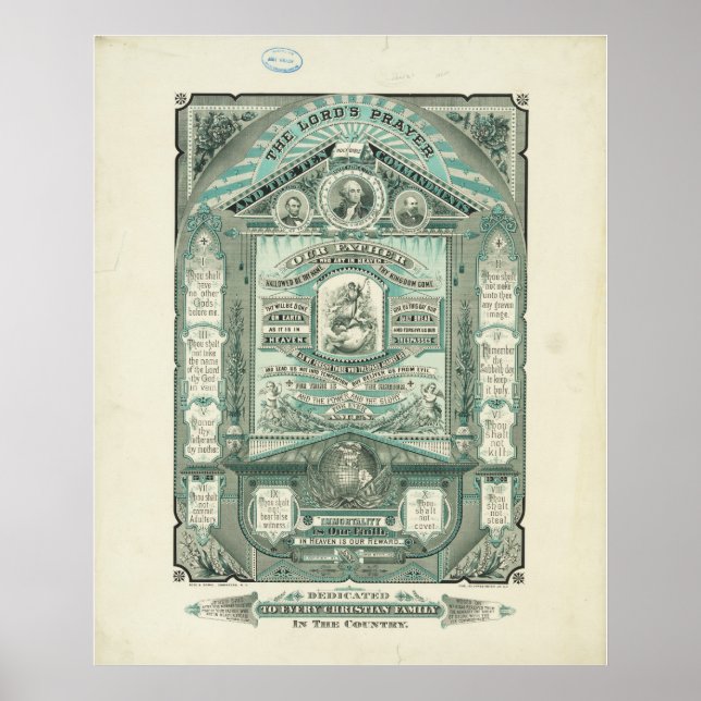 Das Gebet des Herrn und die zehn Gebote Poster (Vorne)