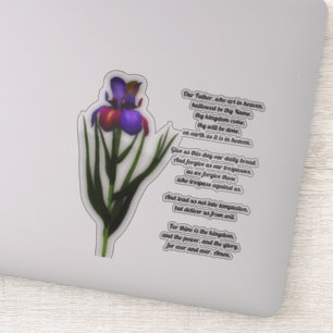 Das Gebet des Herrn unser Vater Iris Aufkleber