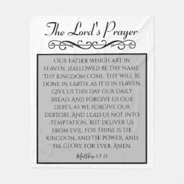 Das Gebet des Herrn | Unser Vater KJV Fleecedecke