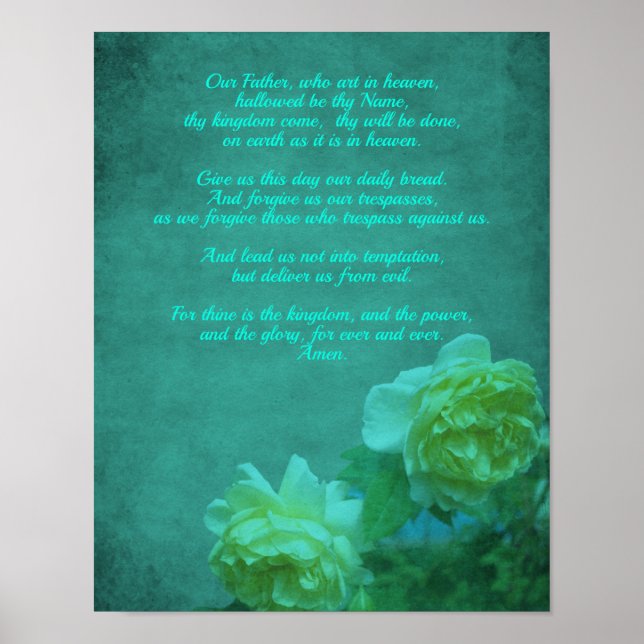 Das Gebet des Herrn unser Vater Poster (Vorne)