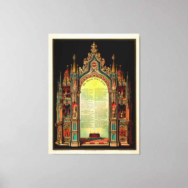 Das Gebet des Löwen (1892) Leinwanddruck (Vorderseite)