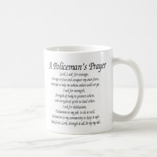 Das Gebet des Polizisten Tasse