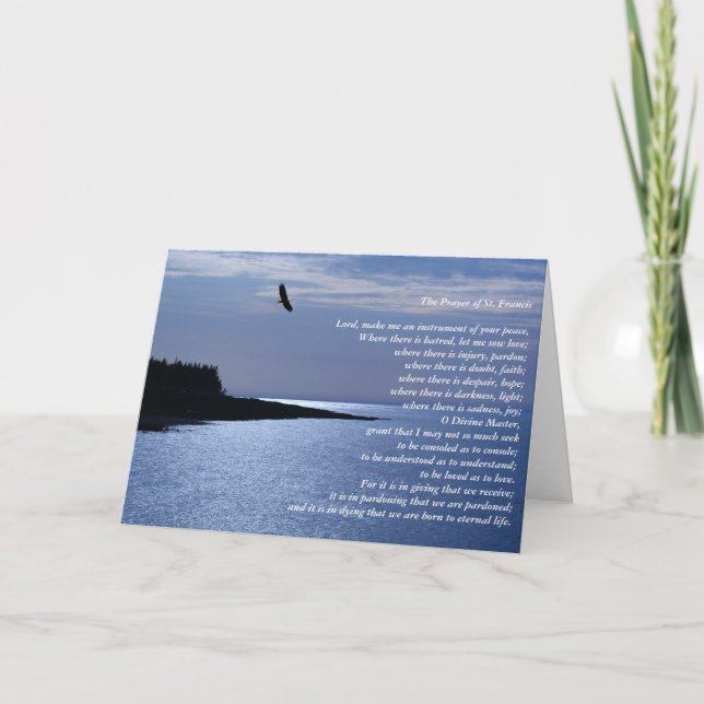 Das Gebet von St Francis Karte (Vorderseite)