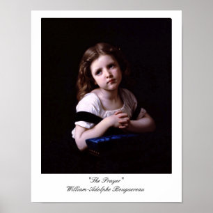 Das Gebet von WIlliam-Adolphe Bouguereau Poster