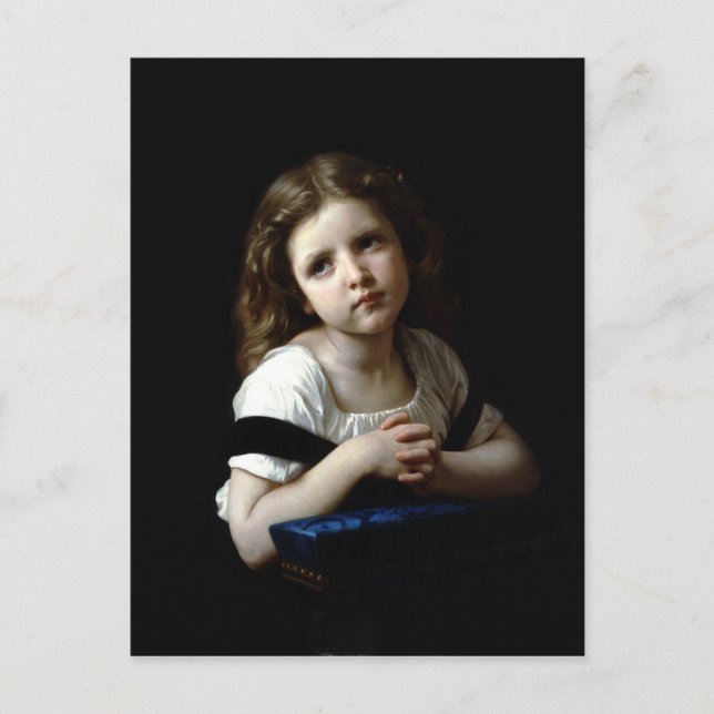 Das Gebet - William Bouguereau - Postkarte (Vorderseite)