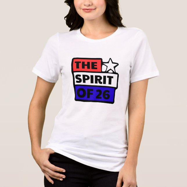 DAS GEBIET VON 26 Tri-Blend SHIRT (Vorderseite)