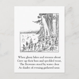 Das Gebirge am See Postkarte