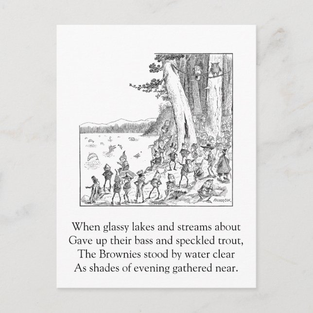 Das Gebirge am See Postkarte (Vorderseite)