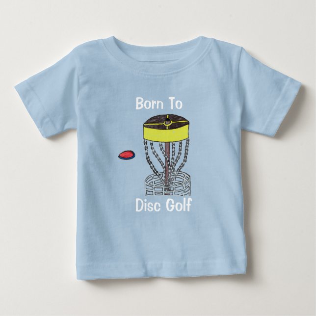 Das geborene zum Disc-Golfbaby-T - Shirt (Vorderseite)
