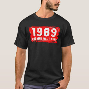 Das Geburtsjahr 1989 für Männer und Frauen, großar T-Shirt