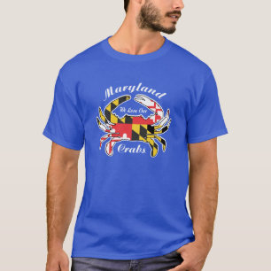 Das gedämpfte Maryland-Krabbenliebhabert-shirt T-Shirt
