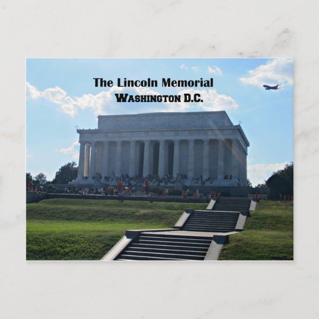 Das Gedenkmal von Lincoln Postkarte (Vorderseite)