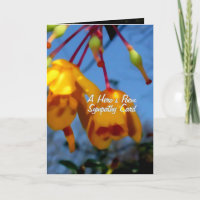 Das Gedicht eines Heldes, Beileidskarte