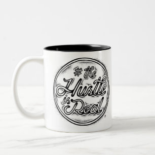 Das Gedränge ist wirkliches Vintages Zweifarbige Tasse