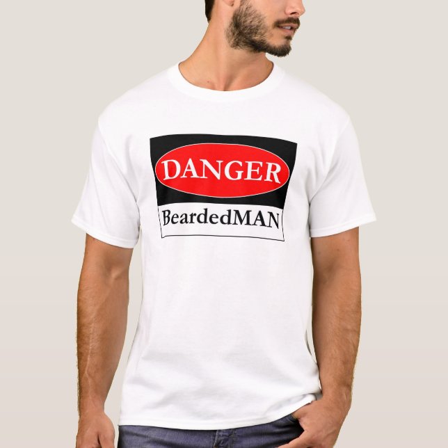 Das GefahrnBeardedMAN Zeichen T-Shirt (Vorderseite)