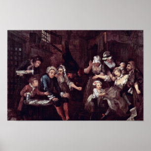 Das Gefängnis " von Hogarth William (beste Qualitä Poster