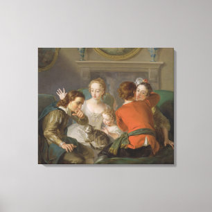 Das Gefühl der Touch, c.1744-47 (Öl auf Leinwand) Leinwanddruck