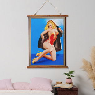 Das Gefühl von Mink von Peter Driben Wandteppich Mit Holzrahmen