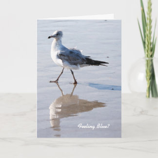 Das Gefühls-Blau, vermisst kardieren Sie Karte