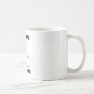 Das gefundene Innere des Lebens Musik (ECG/EKG Kaffeetasse