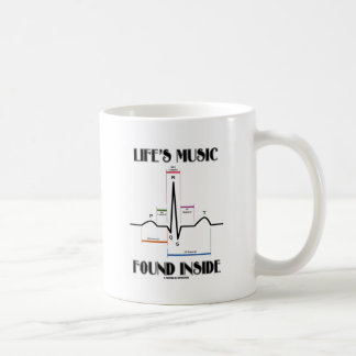 Das gefundene Innere des Lebens Musik (ECG/EKG Kaffeetasse