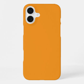 Das Gehäuse weist einen lebendigen, warmen Oranget iPhone 16 Plus Hülle