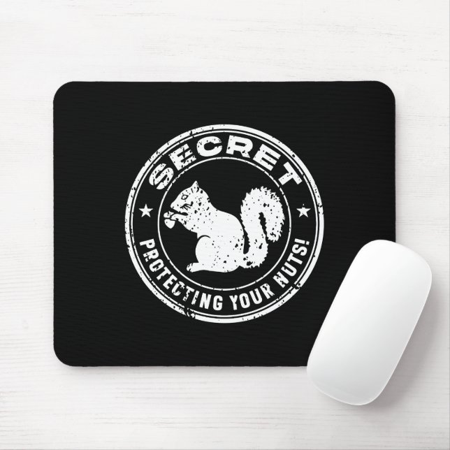 Das geheime Eichhörnchen "Schützt eure Nüsse" ersc Mousepad (Mit Mouse)