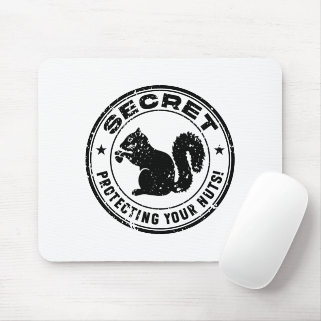 Das geheime Eichhörnchen "Schützt eure Nüsse" ersc Mousepad (Mit Mouse)