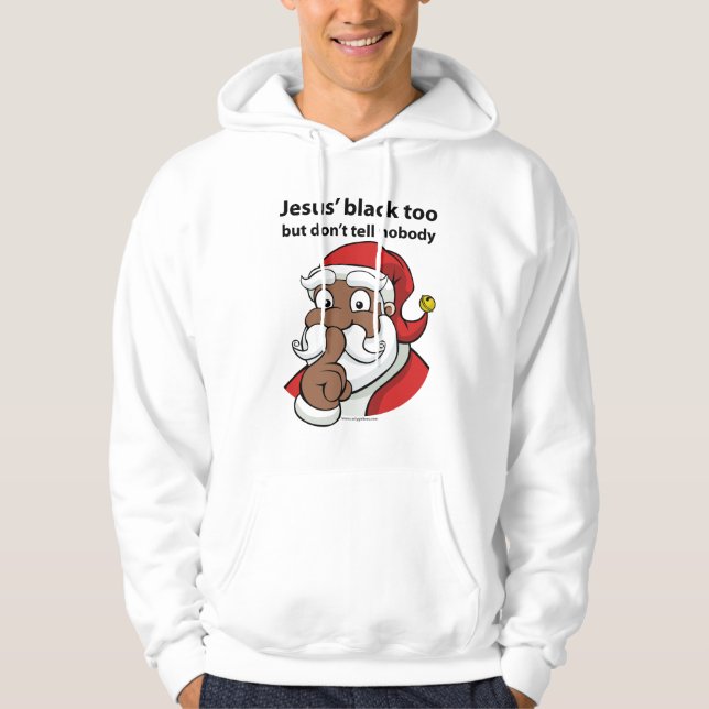 Das Geheimnis des schwarzen Weihnachtsmanns - Hood Hoodie (Vorderseite)