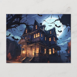 Das geheimnisvolle Mansion-Mysterium Feiertagspostkarte