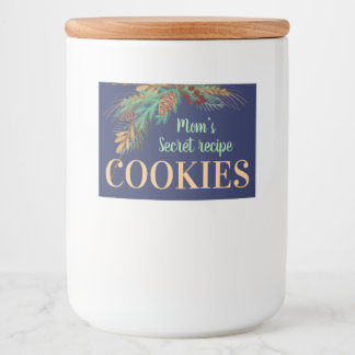 Das Geheimrezept der Mama COOKIES. Etikettset Lebensmitteletikett