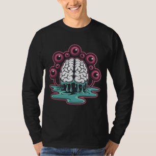 Das Gehirn ist von Augenbrauen umgeben T-Shirt