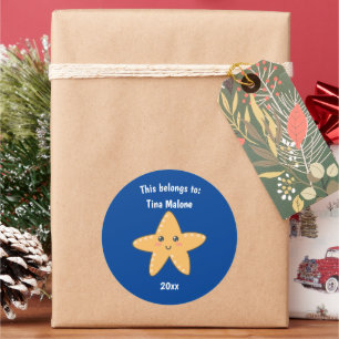 Das gehört Lila zu "Back to School Starfish" Runder Aufkleber