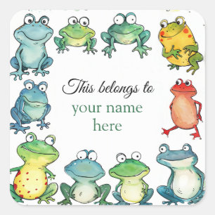 Das gehört quadratischer aufkleber