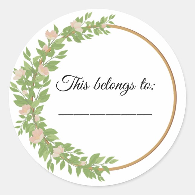 Das gehört runder aufkleber (Vorderseite)