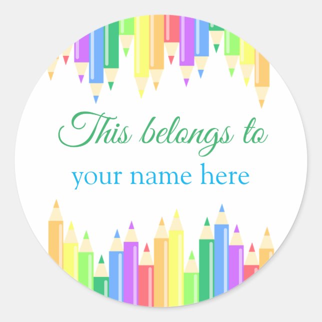 Das gehört runder aufkleber (Vorderseite)