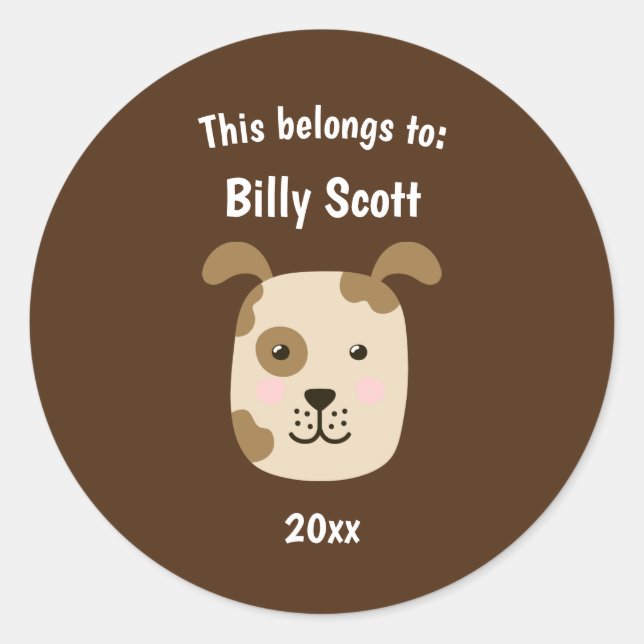 Das gehört zur Heimat des "Puppy Dog Face" in der  Runder Aufkleber (Vorderseite)