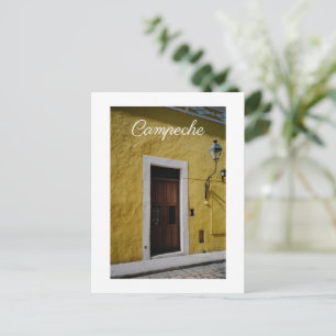 Das gelbe Haus, Campeche, Mexiko Feiertagspostkarte