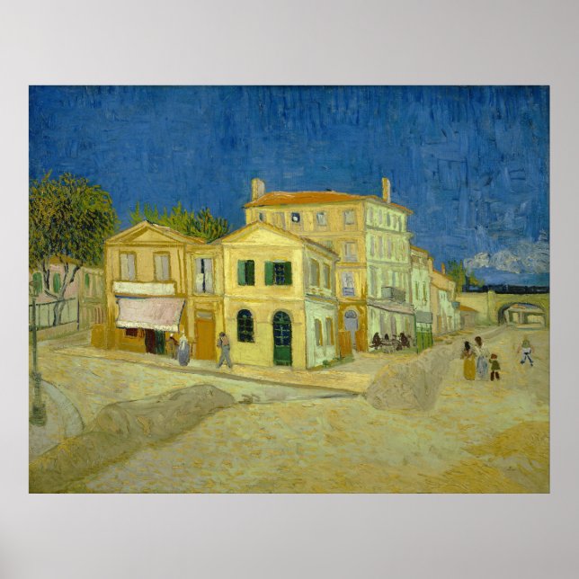 Das gelbe Haus ("Die Straße") Vincent Gogh Poster (Vorne)
