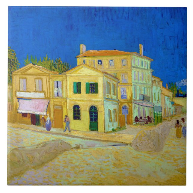 Das Gelbe Haus, Van Gogh Fliese (Vorderseite)