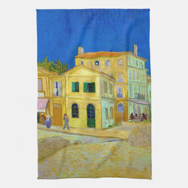 Das Gelbe Haus, Van Gogh Geschirrtuch (Vertikal)