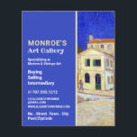 Das Gelbe Haus von Van Gogh, Kunsthändler, Galerie Flyer<br><div class="desc">Das Gelbe Haus von Van Gogh,  Kunsthändler,  Flyer für Galeriewerbung beim Business Card Store.</div>