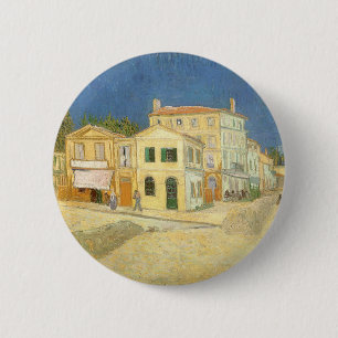 Das Gelbe Haus von Vincent van Gogh Button