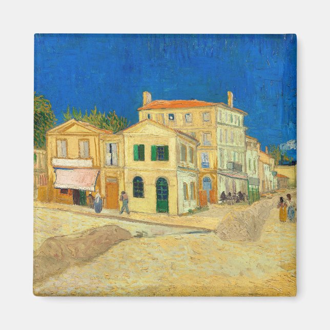 Das Gelbe Haus von Vincent Van Gogh Magnet (Vorne)