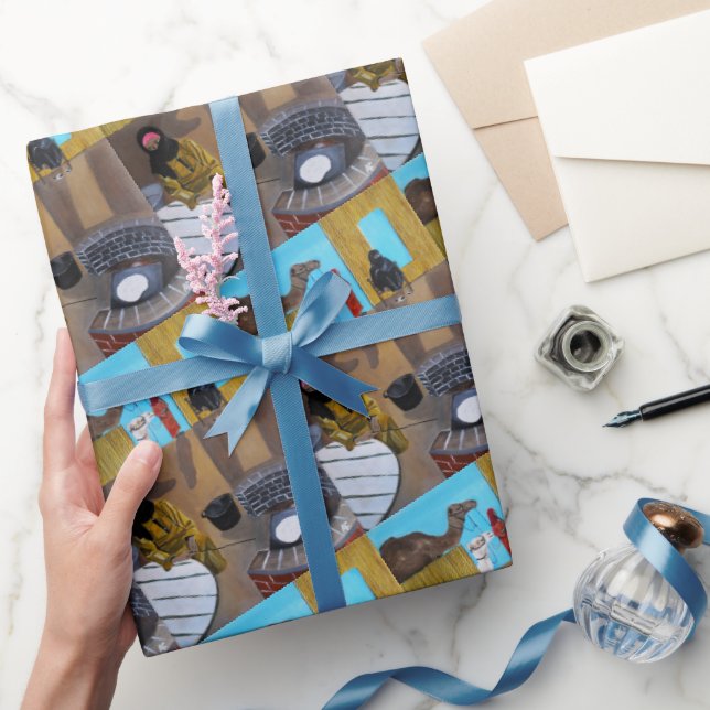 Das Gemälde Beduininnen von Alfred Fox Geschenkpapier (Schenken)