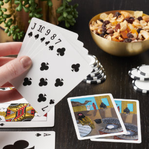 Das Gemälde Beduininnen von Alfred Fox Spielkarten